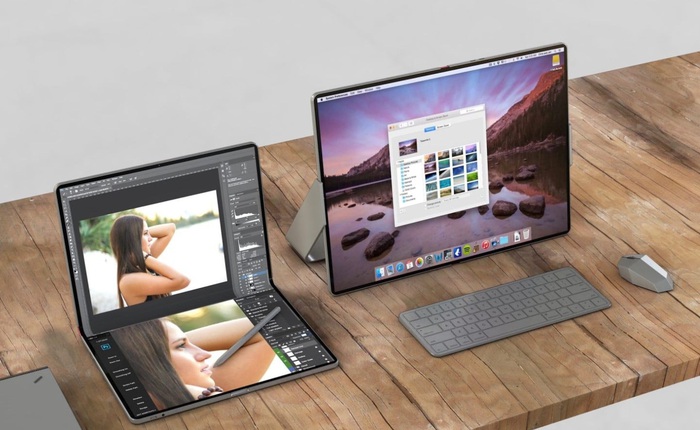 Apple đang phát triển một chiếc iPad lai MacBook có màn hình gập kích thước 20 inch

