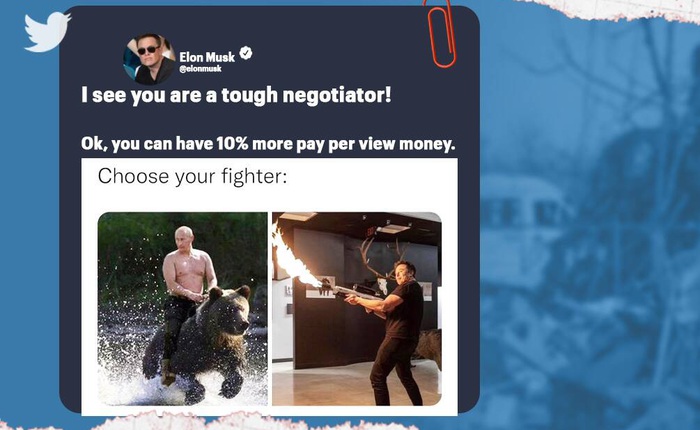 Sau lời thách đấu, quan chức Nga – Ukraine ‘chia phe’, Elon Musk lại đăng ảnh gây sốc: “Hãy chọn đấu sĩ của mình”