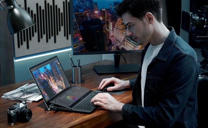 Asus ZenBook Pro Duo OLED UX582: Laptop hàng đầu cho những nhà sáng tạo nội dung chuyên nghiệp