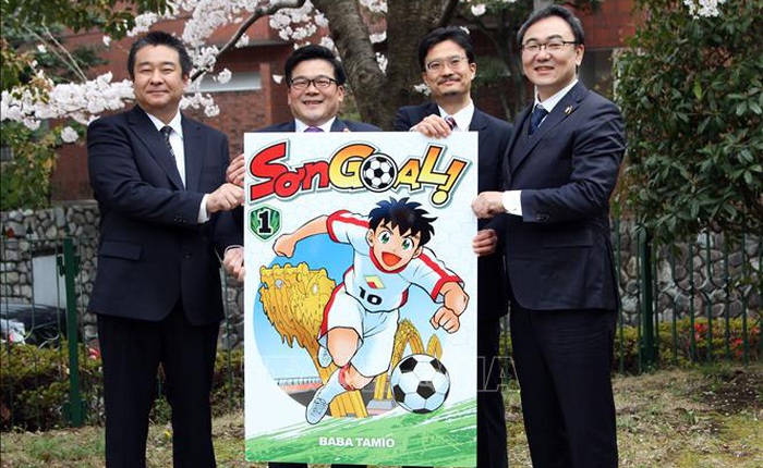 NXB Nhật Bản công bố bộ truyện "Sơn Goal", với nhân vật chính là một cầu thủ thiếu niên mang dòng máu Việt