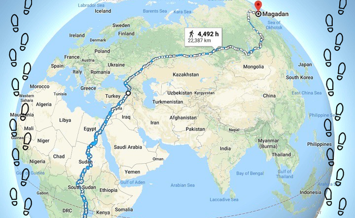 Quãng đường bộ dài nhất thế giới kéo dài từ Châu Phi cho tới Viễn Đông
