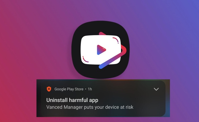 Vanced Manager bị Google Play Protect cảnh báo là ứng dụng nguy hiểm