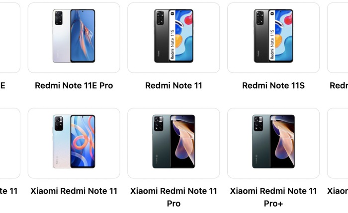 Xiaomi xứng đáng là thương hiệu "mắn đẻ" nhất: Dòng Redmi Note 11 đã có tới 16 biến thể