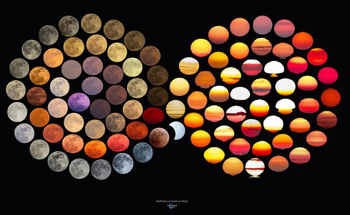 Nhiếp ảnh gia dành 10 năm chụp 48 màu sắc tuyệt đẹp của mặt trăng