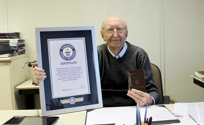 Trung thành với công ty trong suốt 84 năm, cụ nhân viên lập kỷ lục Guinness