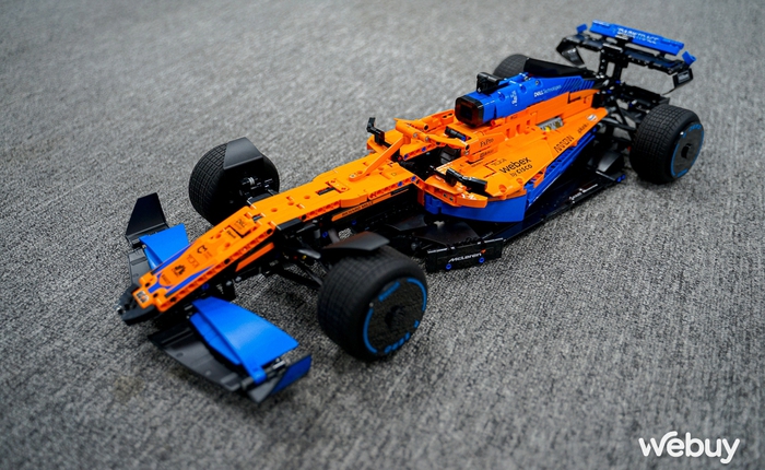 Lần đầu chơi LEGO 1432 mảnh: Mất 10 tiếng mới ghép xong, thành hình xe đua F1 McLaren chân thật từng chi tiết