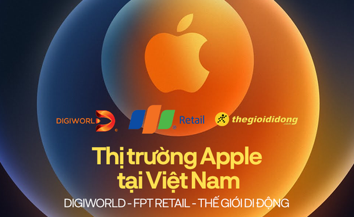 Thị trường Apple tại Việt Nam: TopZone - Thế Giới Di Động đang 'phả hơi vào gáy' của FPT Retail và Digiworld?