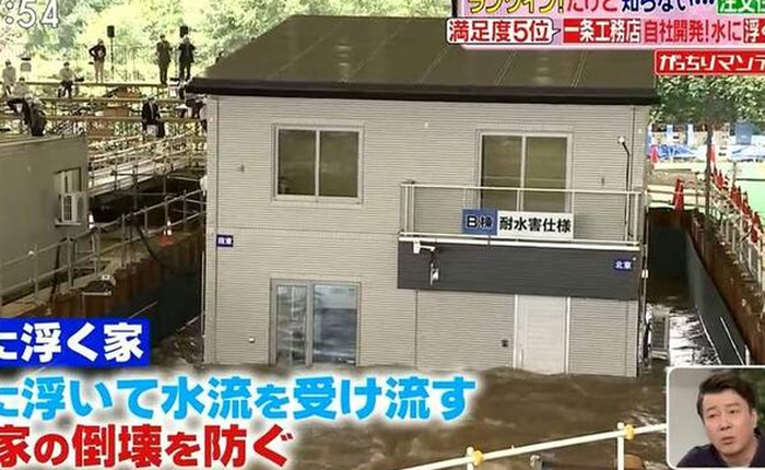 Công ty Nhật Bản tạo ra nhà chống lũ lụt