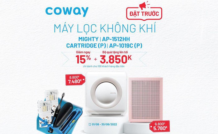 Coway – "thương hiệu máy lọc không khí xuất sắc nhất Tech Awards 2021" ra mắt 2 siêu phẩm lọc không khí mới