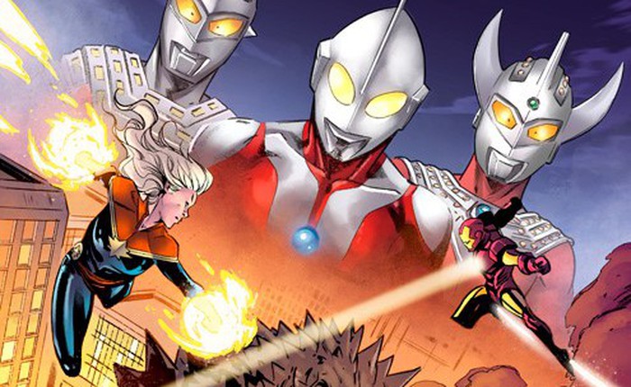 Siêu nhân điện quang Ultraman sẽ cùng siêu anh hùng Marvel đối đầu với Godzilla trong bộ truyện tranh mới