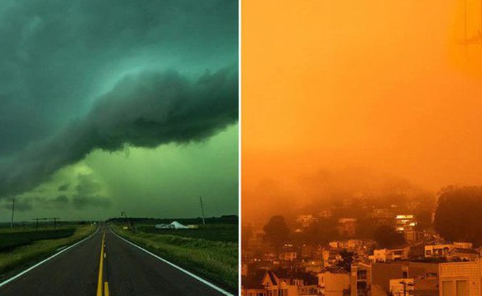 Những bức ảnh siêu thực khiến các nhà khoa học lo ngại biến đổi khí hậu đang thay đổi màu sắc bầu trời