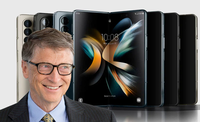 Bill Gates tiết lộ lý do thích dùng Samsung Galaxy Fold 4 mỗi ngày thay vì smartphone màn hình gập của Microsoft