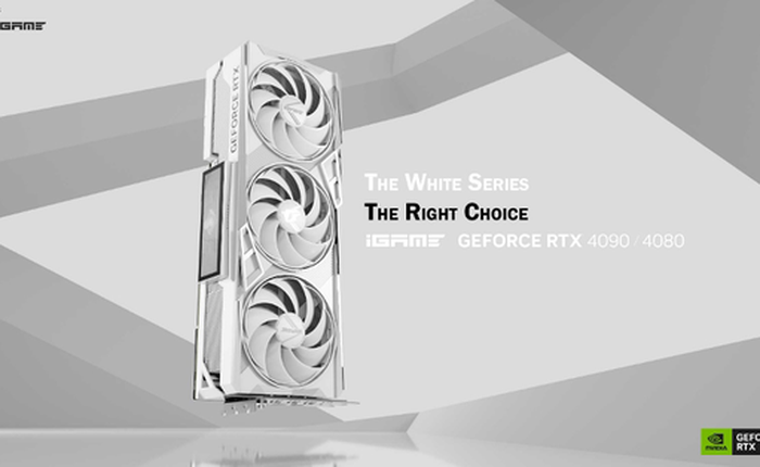 COLORFUL ra mắt card đồ họa GeForce RTX 4090 và RTX 4080 phiên bản trắng giới hạn