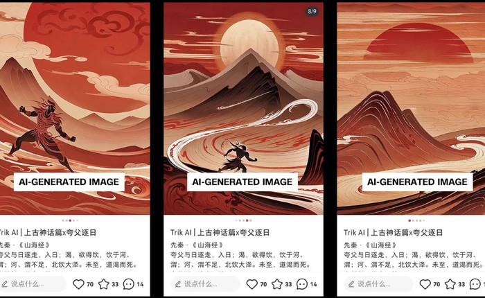 Nghệ sĩ Trung Quốc tẩy chay mạng xã hội Xiaohongshu vì hình ảnh do AI tạo ra