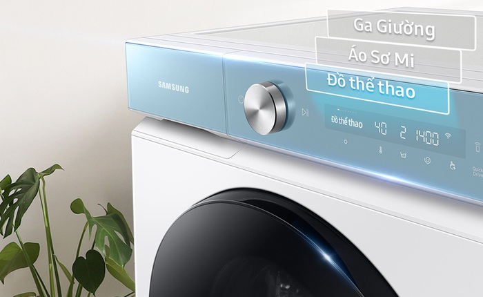 Máy giặt thông minh Samsung Bespoke AI ra mắt: Vừa phân biệt chất liệu vải, vừa tự động tính lượng nước giặt