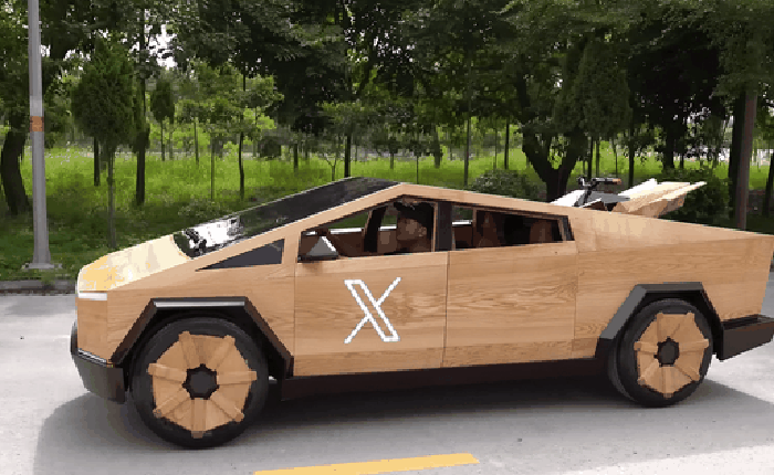 Bản sao xe bán tải Tesla qua tay thợ điêu khắc Việt