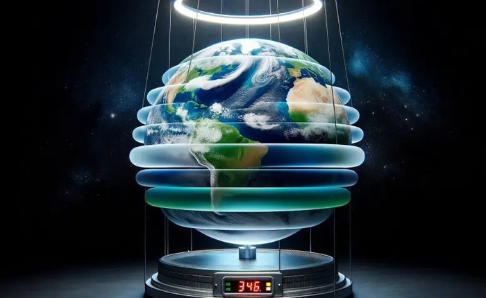 Bầu khí quyển của Trái đất nặng bao nhiêu kg?