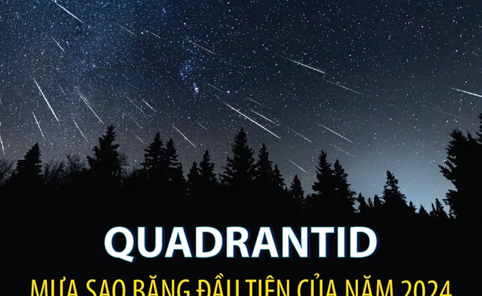Quadrantid - Mưa sao băng đầu tiên của năm 2024