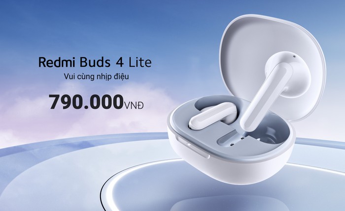 Redmi Buds 4 Lite ra mắt: Chất âm ổn, pin 20 giờ, chống nước IP54, giá 690.000 đồng