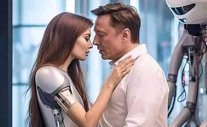 Sự thật về những hình ảnh tỷ phú Elon Musk ôm hôn robot khiến ai nhìn cũng sốc