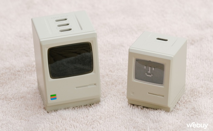 Sạc nhanh Retro thiết kế Macintosh cực đẹp: Công suất 67W, có cả màn hình hiển thị, giá 1,55 triệu đồng