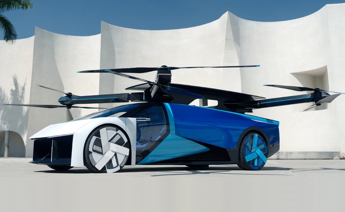 Cận cảnh xe điện bay Xpeng AeroHT tại CES 2024: Kiểu dáng thể thao, cánh quạt được giấu hoàn hảo trong thân xe