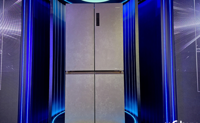 Cận cảnh AQUA ViewFresh: chiếc tủ lạnh dành cho những ai yêu thích phong cách nội thất xi-măng, giá từ 30 triệu đồng