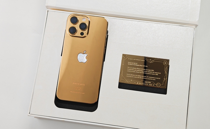 Cận cảnh iPhone 16 Pro Max mạ vàng 24K: Giới hạn 200 chiếc trên toàn cầu, giá gần 100 triệu đồng