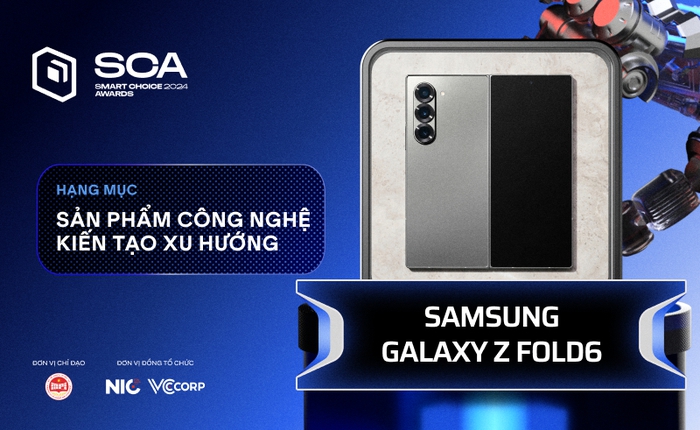 Galaxy Z Fold6 giành giải thưởng Sản phẩm Kiến tạo Xu hướng, khẳng định vị thế dẫn đầu đổi mới sáng tạo