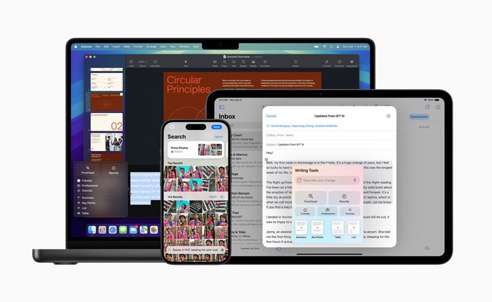 Apple chính thức ra mắt AI trên iPhone, iPad và Mac, người dùng Việt nhận tin vui