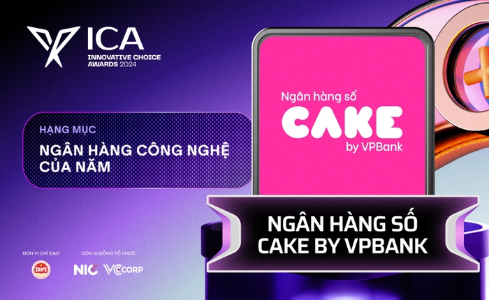 Cake by VPBank xuất sắc thắng giải "Ngân hàng công nghệ của năm" tại Better Choice Awards