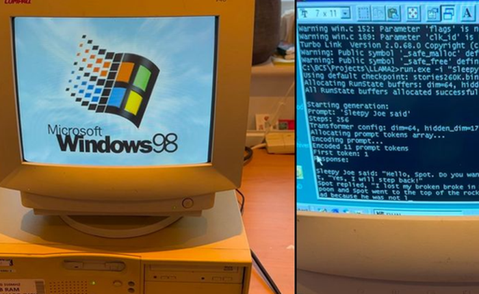 Mô hình AI đời mới chạy mượt mà trên PC 'cổ' cài Windows 98 cùng chip Pentium II và 128MB RAM: Bí mật công nghệ ở đây là gì?