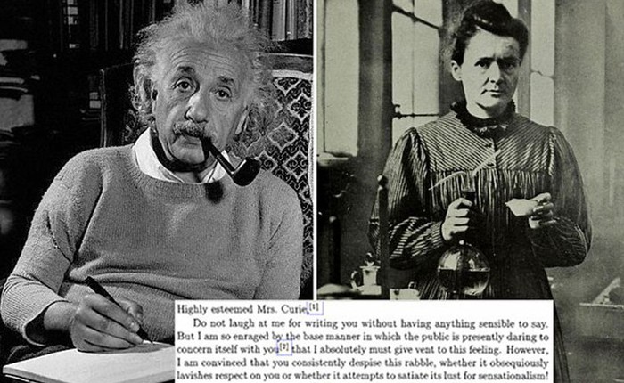 Albert Einstein đã viết những gì trong bức thư gửi Marie Curie vào năm 1911?