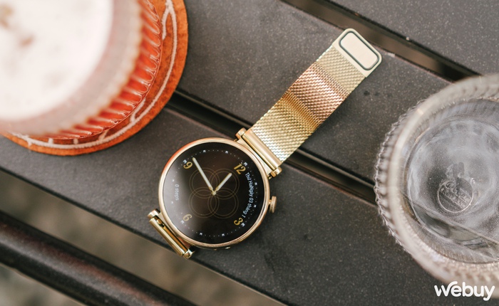 Smartwatch nữ Huawei Watch GT4 có thêm phiên bản dây Gold Milanese: Đeo sang và 'đầm' tay hơn