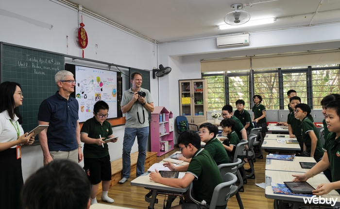 Hiệu trưởng ngôi trường tại Hà Nội ứng dụng iPad trong giảng dạy, được CEO Tim Cook ghé thăm: Chúng tôi đã có thêm động lực