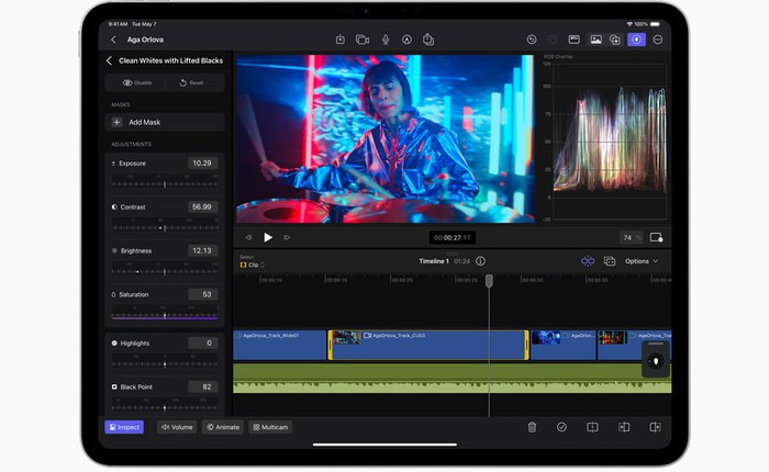 iPad Pro M4 có trình biên tập video siêu đỉnh vừa được cập nhật phiên bản mới