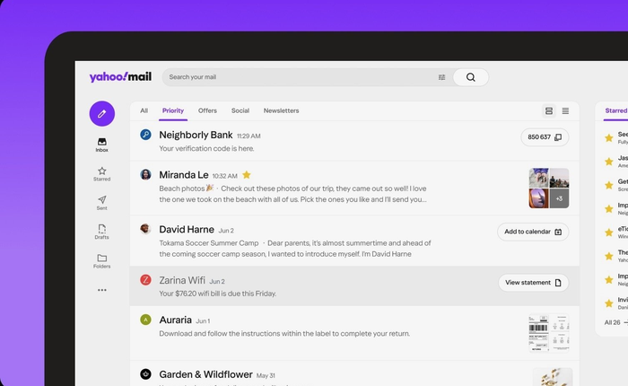 Chẳng còn mấy ai dùng nhưng Yahoo Mail vẫn cập nhật 'tận răng' các tính năng mới nhất: Tóm tắt email bằng AI tạo sinh, tốc độ truy cập nhanh chóng