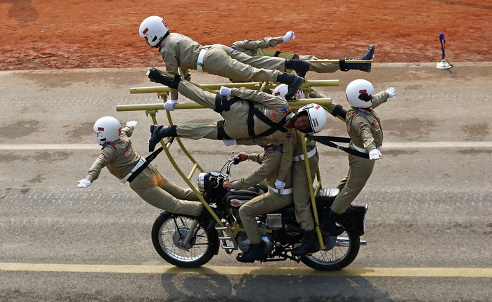 Tại sao Ấn Độ thích sử dụng mô tô trong lễ duyệt binh?