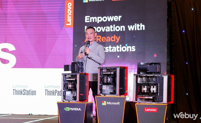 Lenovo 'tăng ga' trong cuộc đua trí tuệ nhân tạo với loạt Máy trạm và Máy trạm di động AI mới