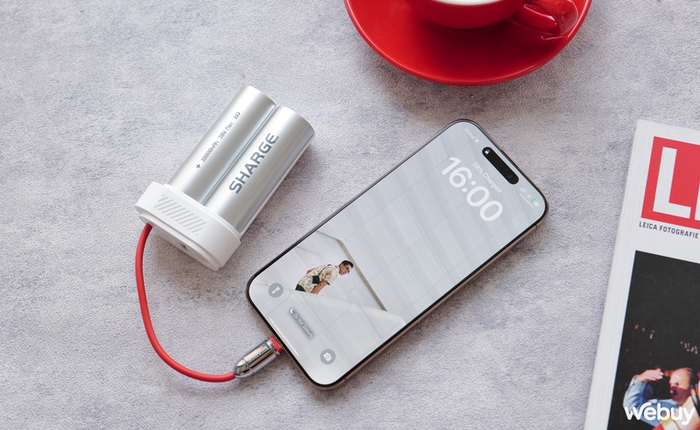 Trên tay Sharge Pouch Mini: Pin dự phòng 10.000 mAh với thiết kế 'lộ linh kiện' độc đáo