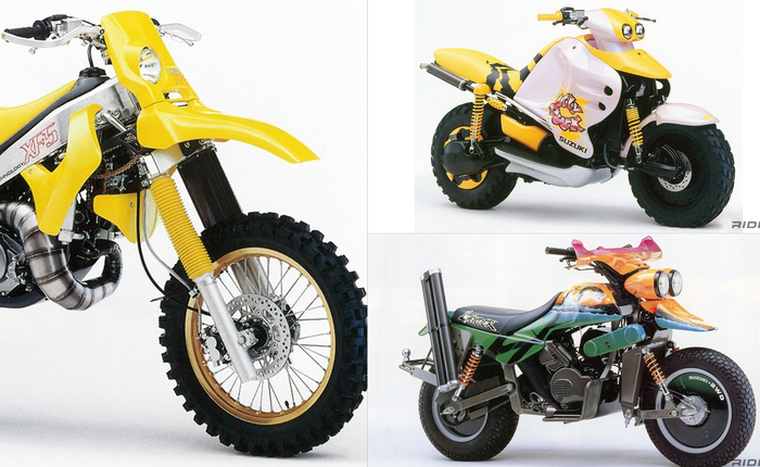 Hơn 30 năm trước Suzuki đã từng làm ra những chiếc xe máy 'siêu nhân' dẫn động hai cầu như ô tô