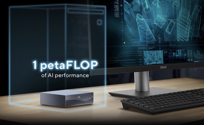 ASUS ra mắt máy tính bé tí tẹo với GPU NVIDIA Grace Blackwell, hiệu năng AI tới 1 petaflop