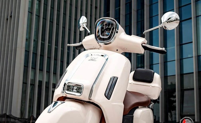 'Tân binh' xe ga 125cc giá 27 triệu đồng ra mắt: ngoại hình như Vespa, trang bị áp đảo Honda Vision