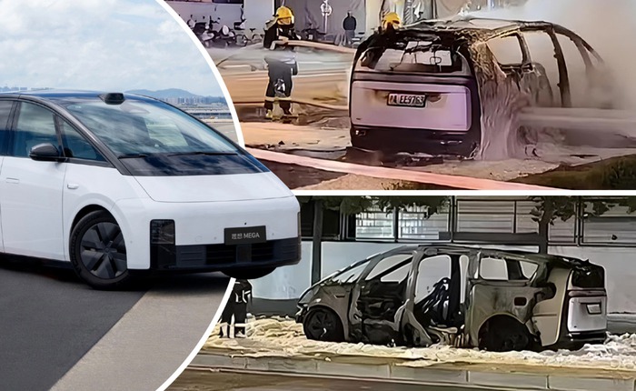 Xe ô tô điện Trung Quốc bất ngờ bốc cháy chỉ còn trơ khung thép khi đang chạy mà không hề có va chạm! Xe ô tô điện Trung Quốc bất ngờ bốc cháy chỉ còn trơ khung thép khi đang chạy mà không hề có va chạm!