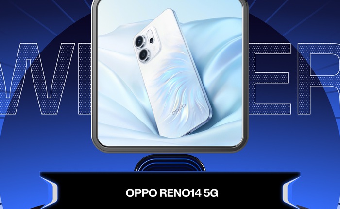 OPPO Reno14 5G được vinh danh “Thiết bị Công nghệ Đại chúng Xuất sắc” tại Better Choice Awards 2025