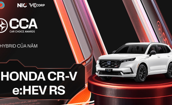 Vượt các xe của Toyota, BYD, Honda CR-V e:HEV RS thắng cách biệt giải ‘Xe hybrid của năm’