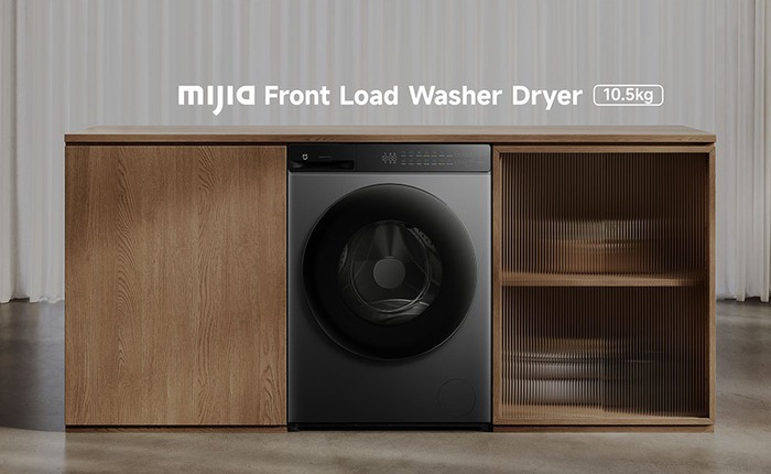 Xiaomi mở bán máy giặt sấy Mijia 10.5kg: Lồng giặt siêu lớn, giặt hơi nước diệt khuẩn, điều khiển qua app, giá 11,5 triệu đồng