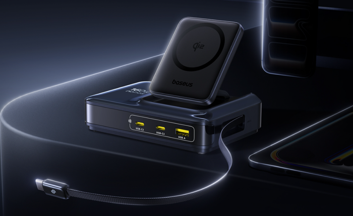 Baseus ra mắt bộ sạc đa năng công suất lên tới 245W: tích hợp dây rút, sạc không dây Qi2, sạc được cả MacBook Pro 16 inch