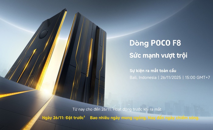 Lộ diện POCO F8 sắp ra mắt ngày 26/11: Chip Snapdragon cực mạnh, pin khủng, có cả loa Bose, hóa ra là chiếc máy quen thuộc này của Xiaomi