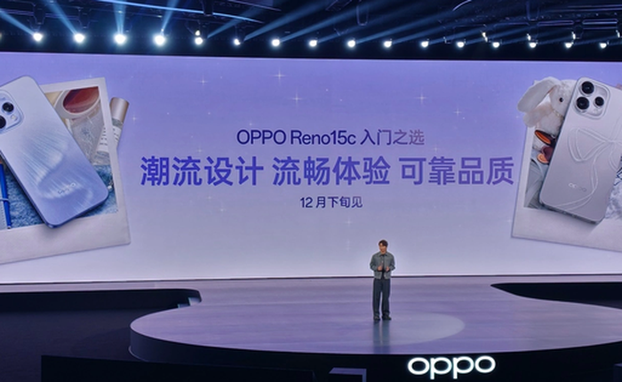 Lộ diện OPPO Reno 15c - Phiên bản "dễ tiếp cận" hơn của dòng Reno 15 Series